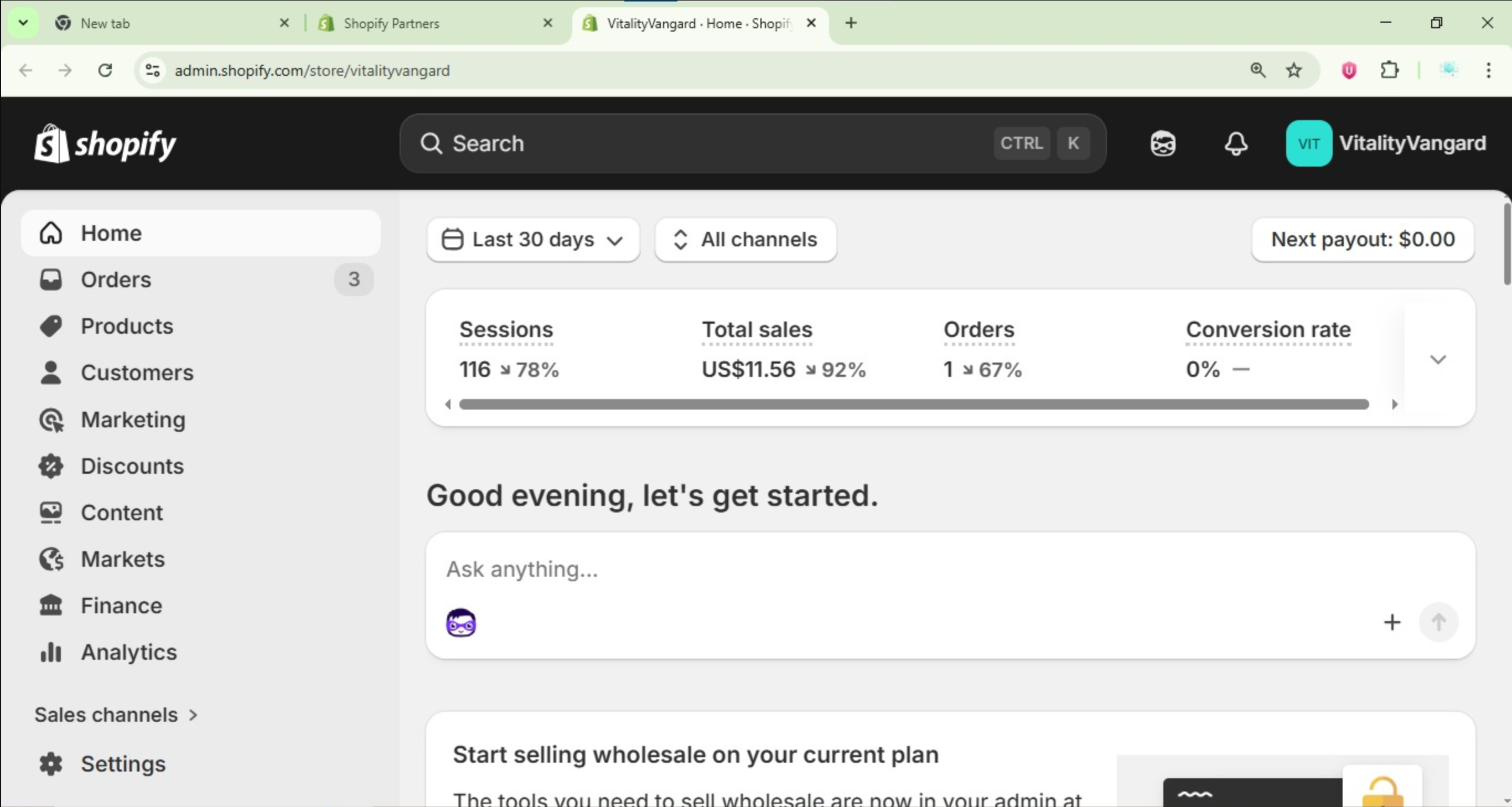 Original Site Design